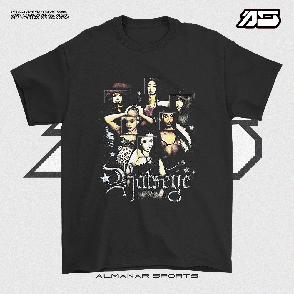 MUSIC TEE : KATSEYE Daniela, Lara, Manon, Megan, Sophia, และ Yoonchae TSHIRT SHIRT BAJU ผ้าฝ้าย 100%