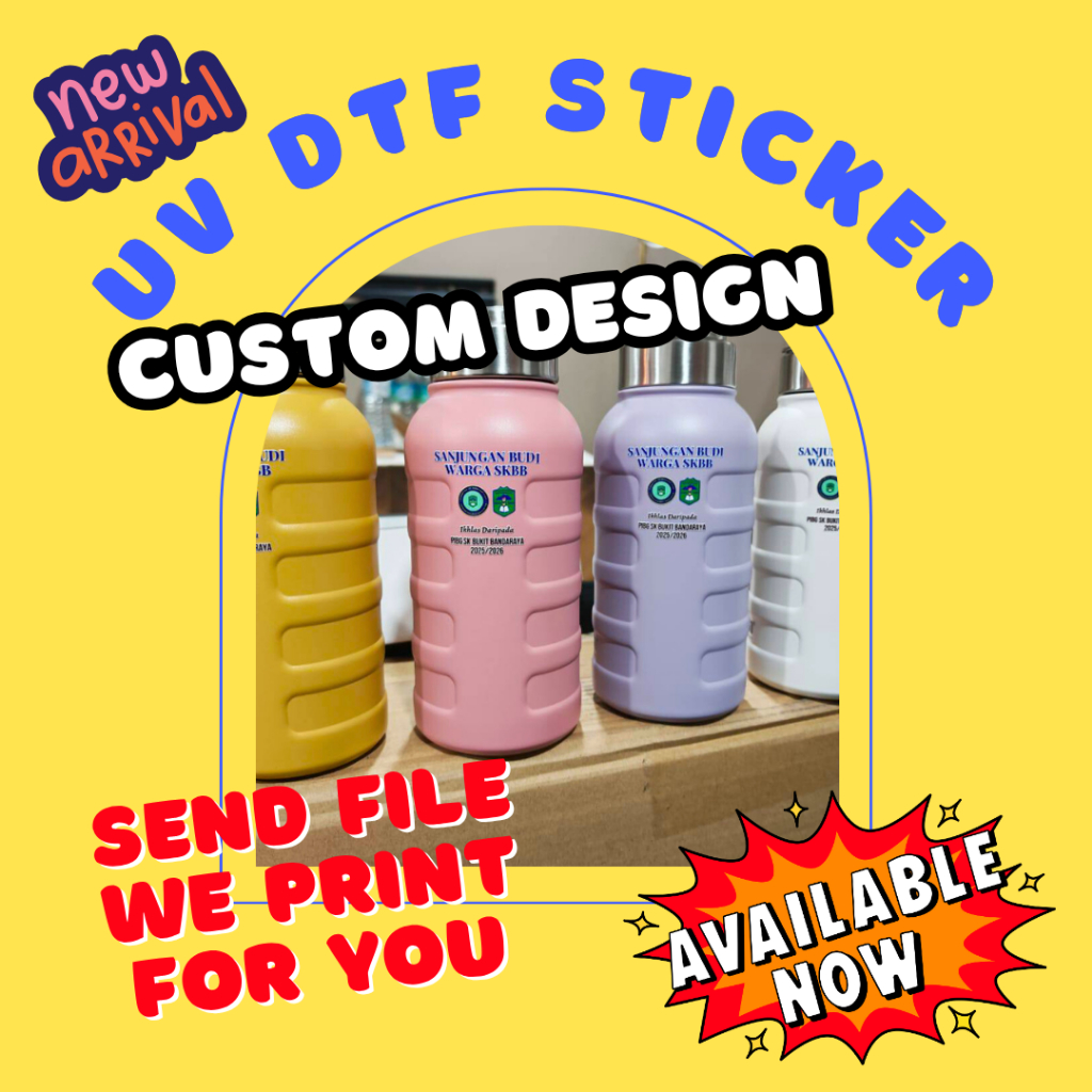 HOT ITEM UV DTF STICKER - ออกแบบที่กําหนดเอง, MERCHANDISE, EVENT