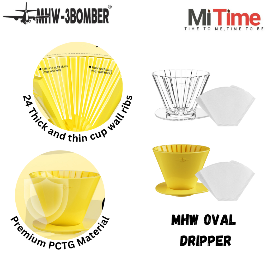 MHW-3BOMBER Oval Pour Over Coffee Dripper