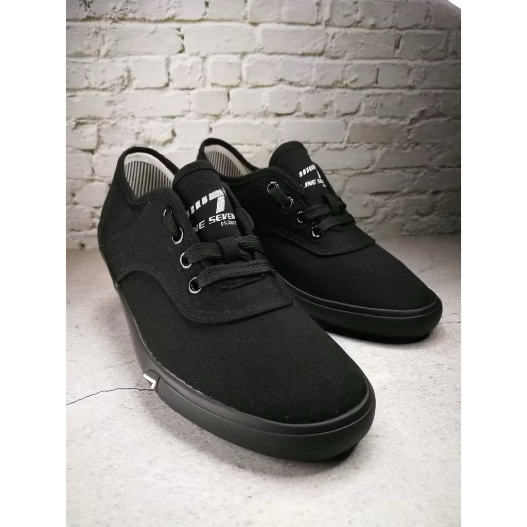 (ไซส์ 36-41) Kasut Sekolah Hitam LINE 7 6655 School Black Shoes