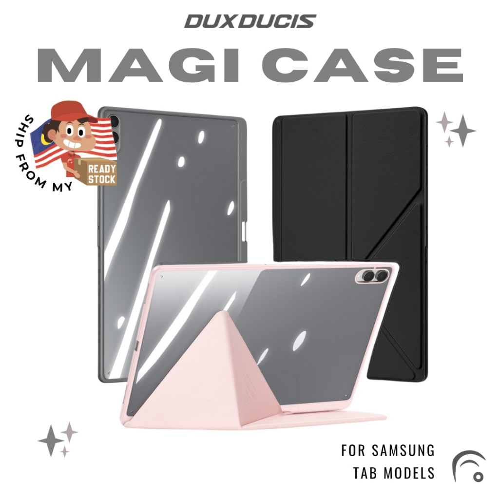 DUX MAGI ที่ถอดออกได้พลิกกรณีแท็บเล็ตสําหรับ Samsung Galaxy Tab S11 S10 S9 S8 FE Plus Ultra S10 S6 Lite Folio ฝาครอบปลอก