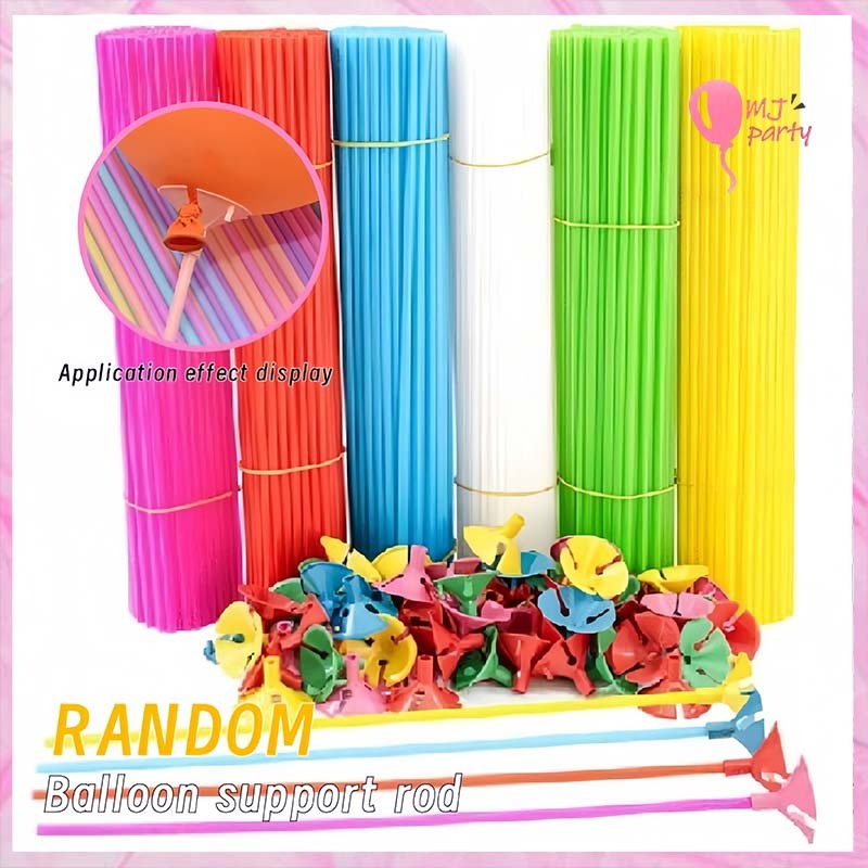Stick Balloon Latex / Stick ฟอยล์บอลลูน /Balloon Bobo พลาสติกแท่งหนาและถ้วยขายต่อชิ้น