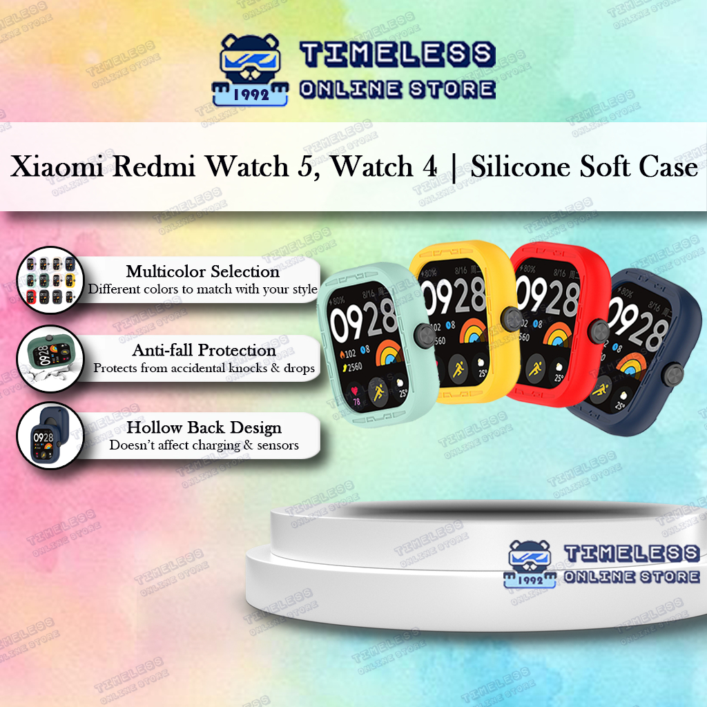 🇲🇾 Xiaomi Redmi Watch 5 / Watch 4 Soft Case, Silicone Casing, Color Protect Cover (อุปกรณ์เสริม mi s