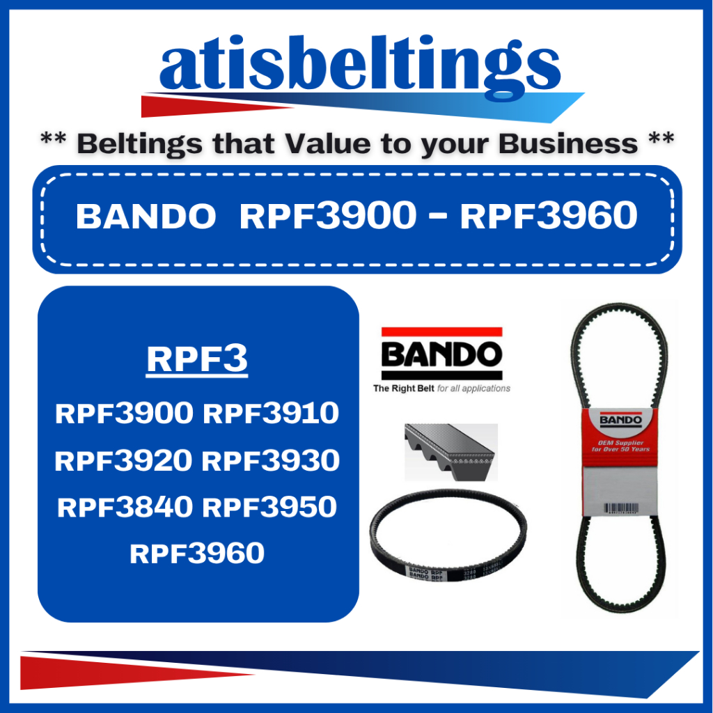 สายพาน Bando RPF3900 RPF3910 RPF3920 RPF3930 RPF3940 RPF3950 RPF3960 ( 13 x 2265 2290 2315 2340 2365