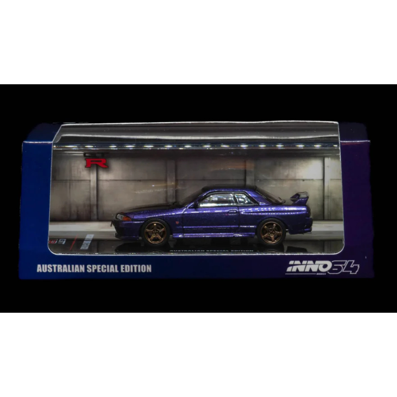 [INNO64]	Nissan Skyline GT-R (R32) - สีม่วงกิ้งก่า	INNO64 พิเศษ	ดี118