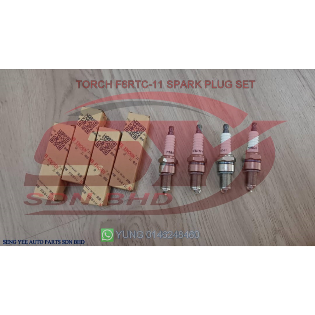 JINBEI 2.2CC VAN SPARK PLUG SET (F6RTC-11)(4 ชิ้น/ชุด)