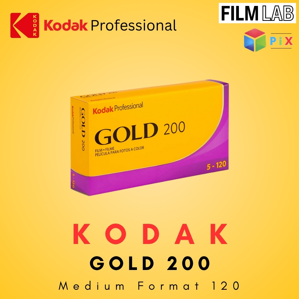 [Medium Format 120] Kodak Gold 200 สิงหาคม 2027 Single Roll/กล่อง 5 ม้วน