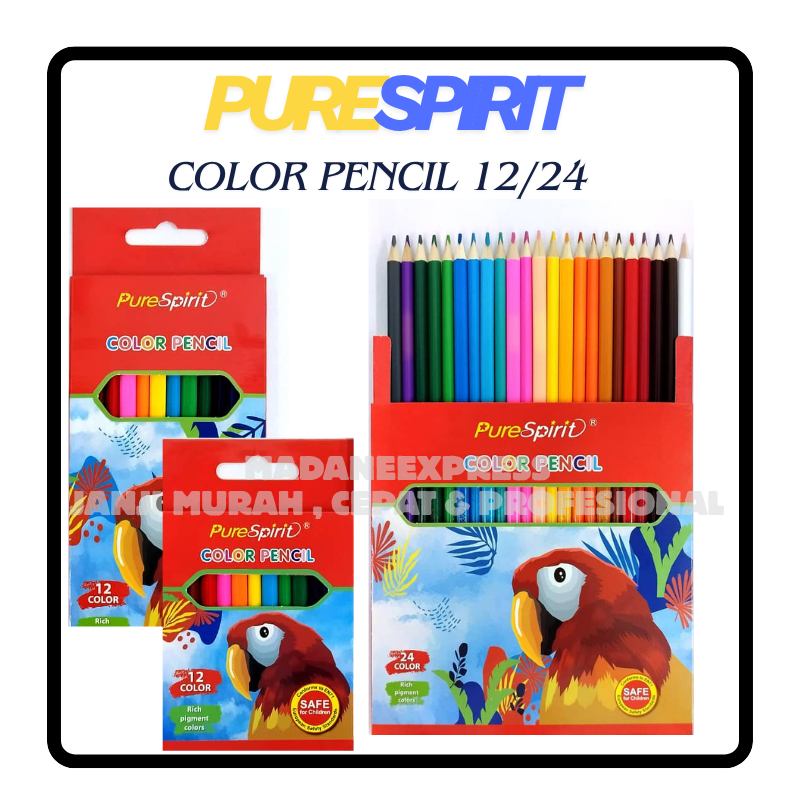 [XPRESS] PURESPIRIT COLOR PENCIL 12 & 24
