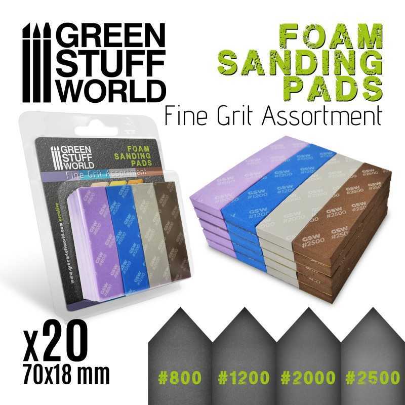GSW แผ่นขัดโฟม Fine Grit Assortment
