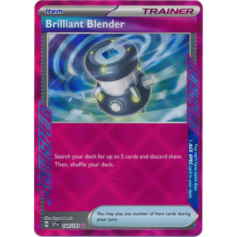 Pokemon TCG Brilliant Blender 164/191 ACE SPEC (ภาษาอังกฤษ)