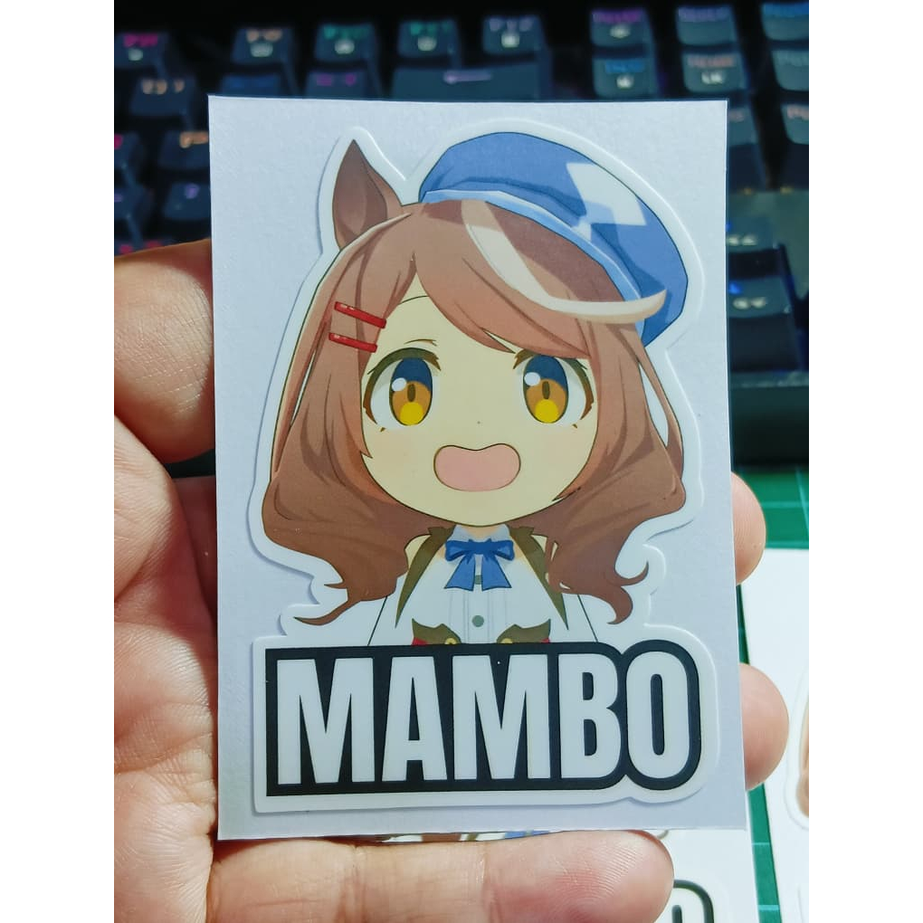 (สติ๊กเกอร์พิมพ์ลาย) MAMBO Matikanhauser Uma Musume สติ๊กเกอร์กันน้ํา