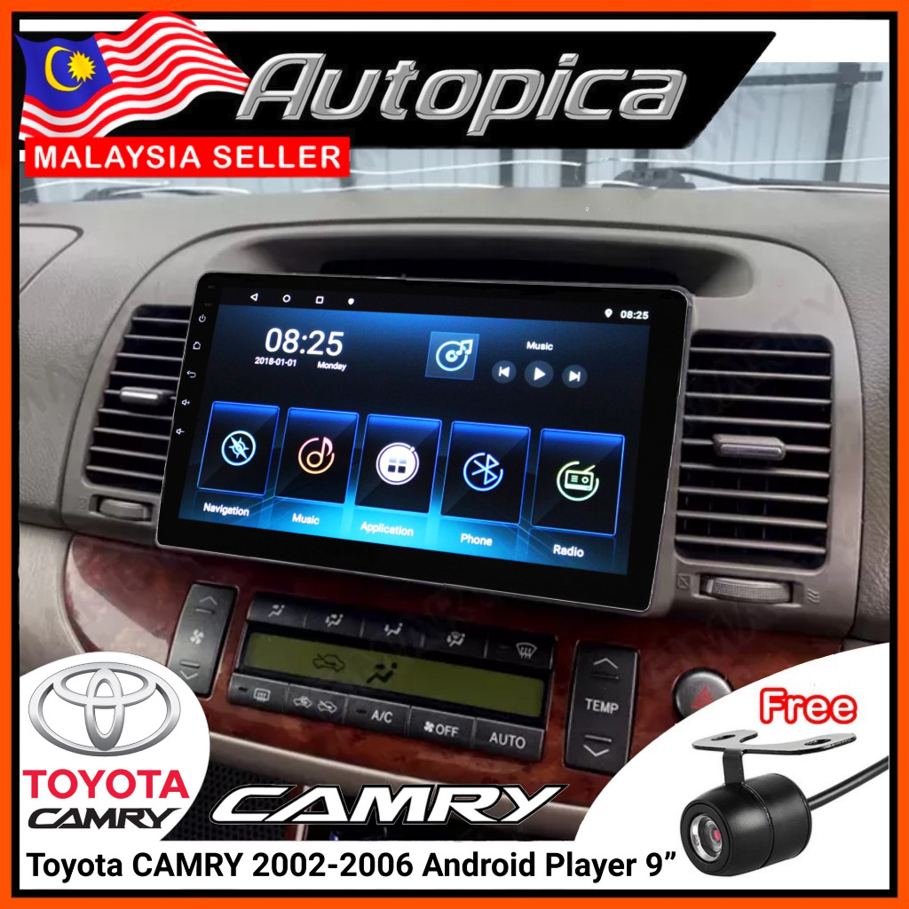 Toyota Camry 02-05 8163/RK100/P15 Allwinner Quad Core 9 "หน้าจอ IPS Camry ACV40 เครื่องเล่น Android 
