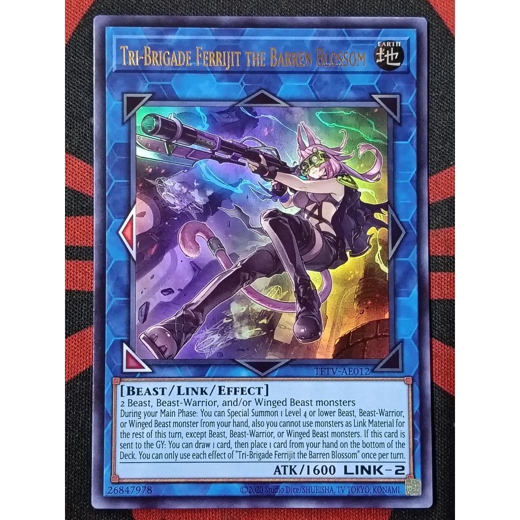 YUGIOH KONAMI TFTV-AE012 Tri-Brigade Ferrit the Barren Blossom (UR)