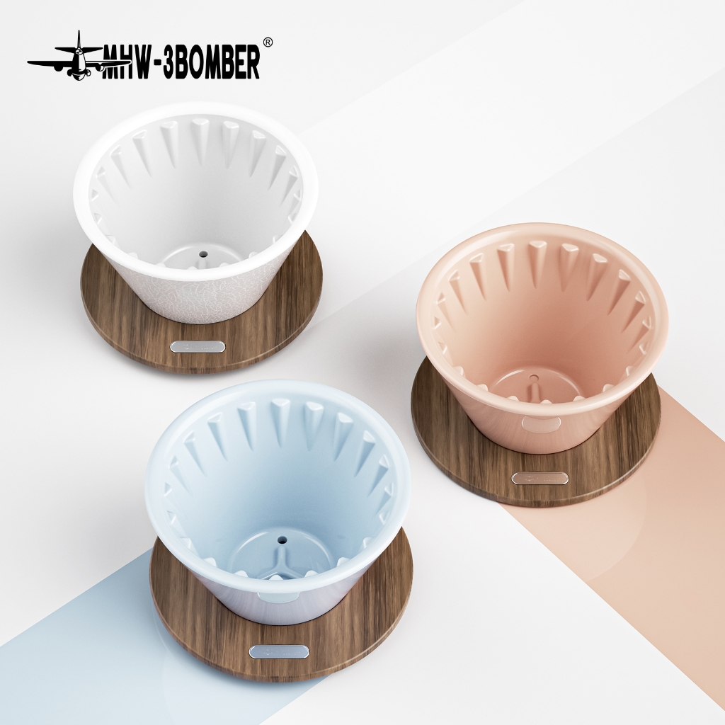 MHW-3BOMBER - Meteor Coffee Dripper รูปทรงเค้ก Coffee Dripper 155 Ceramic Pour over Dripper