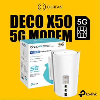TP-Link Deco X50-5G AX3000 Mesh 5G WiFi 6 Router | Premium Qualcomm Chip | NX200 (Unisoc) Wireless SIM Modem