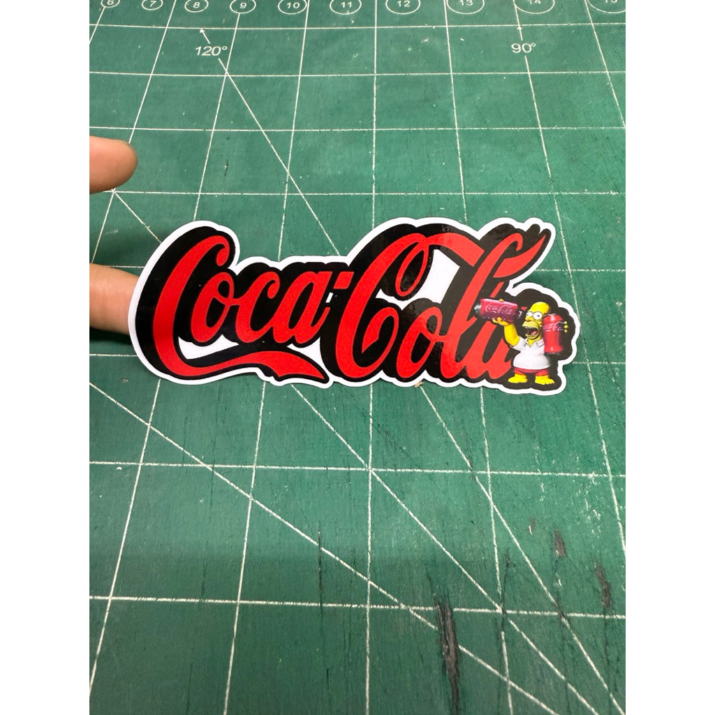 สติ๊กเกอร์ COCACOLA SIMPSON LOGO สติ๊กเกอร์มอเตอร์