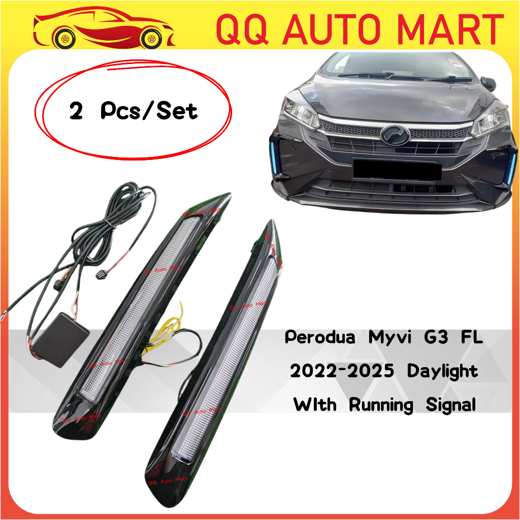 Perodua Myvi FL 2022-2025 Daylight พร้อมการวิ่ง SIgnal DRL Myvi Facelift G3 Accesories เดย์ไลท์ myvi