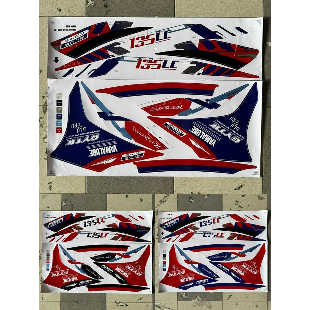 (33) YAMAHA LC135 V8 FI SE ( 33 ) BODY STICKER ( SPECIAL EDITION )