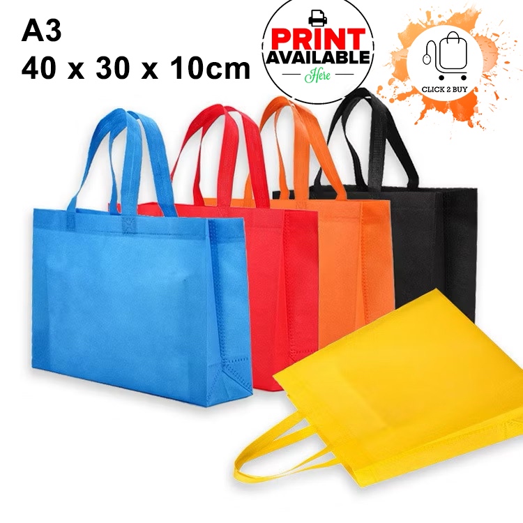{SIP PRINT} A3 SIZE NON WOVEN BAG / NON WOVEN BAG WITH PRINTING / NON WOVEN BAG BAG/ EVENT BAG