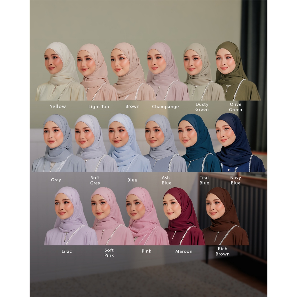 ANASRI - FLAIN SHAWL CHIFFON