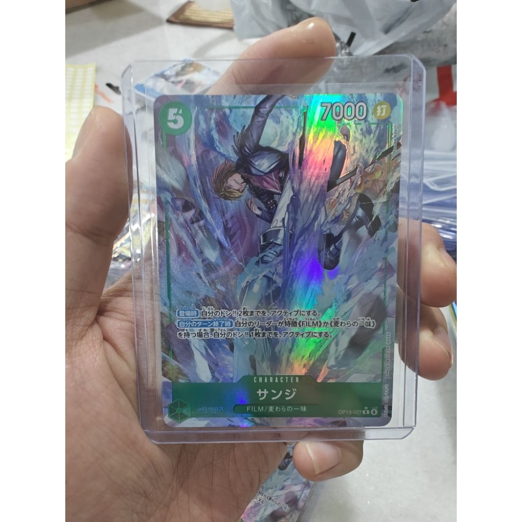 Bandai One Piece OPTCG Parallel AA R OP13-027 ซันจิ