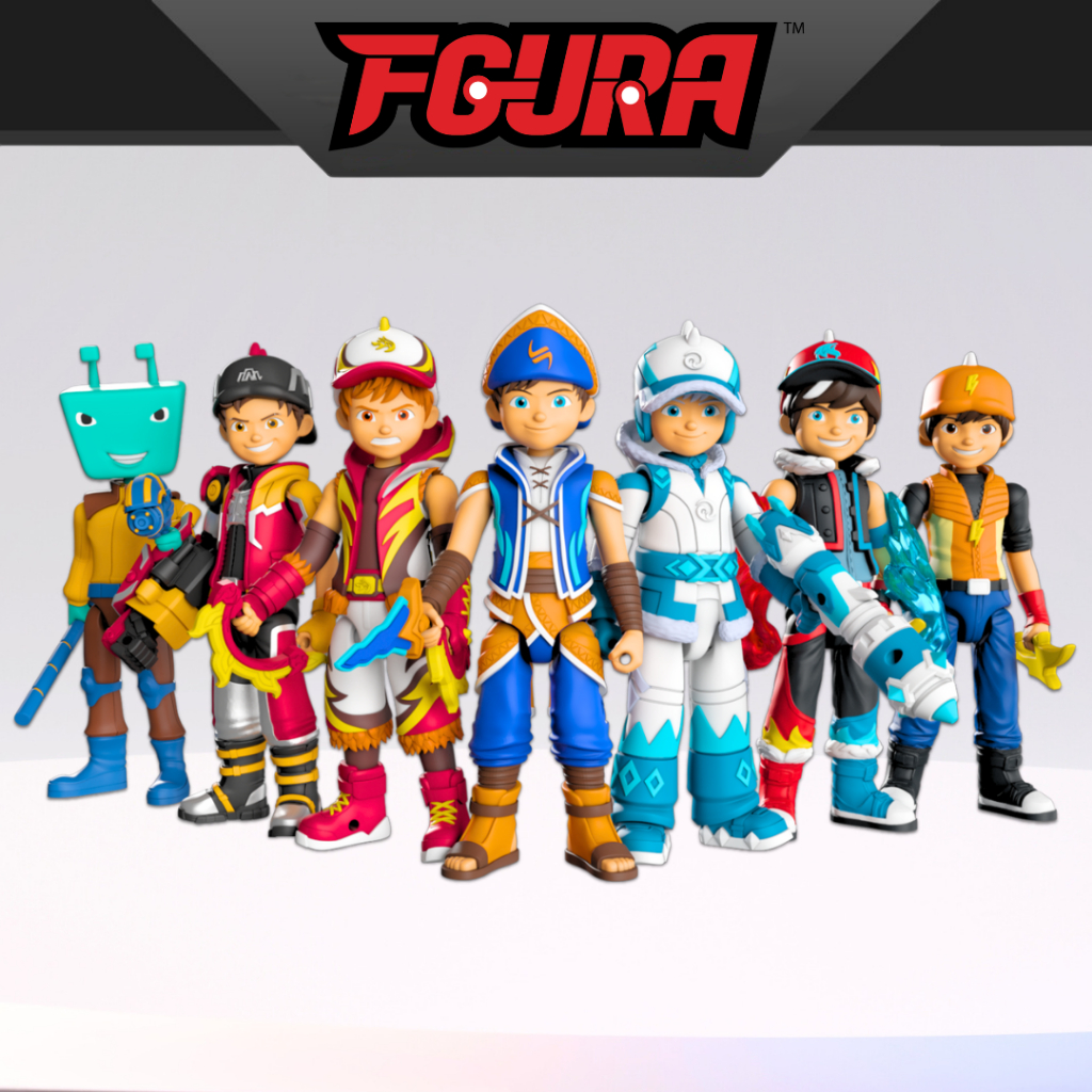 FGURA BoBoiBoy GEMMA HALILINTAR Blizzard FrostFire Standard & Adu Du