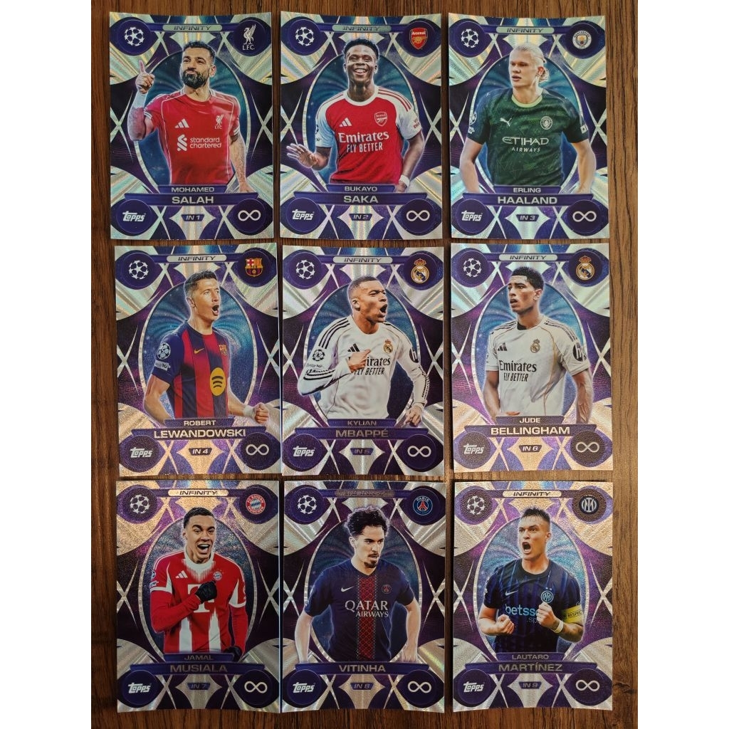 Topps Match Attax UCL 2025/26 การ์ดอินฟินิตี้เงา