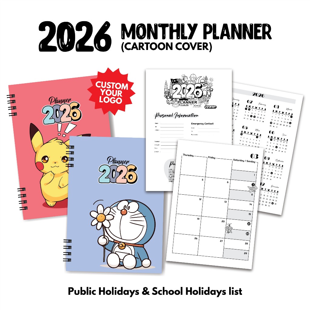Planner รายเดือน 2026 / Handy Planner 2026 / Custom Planner