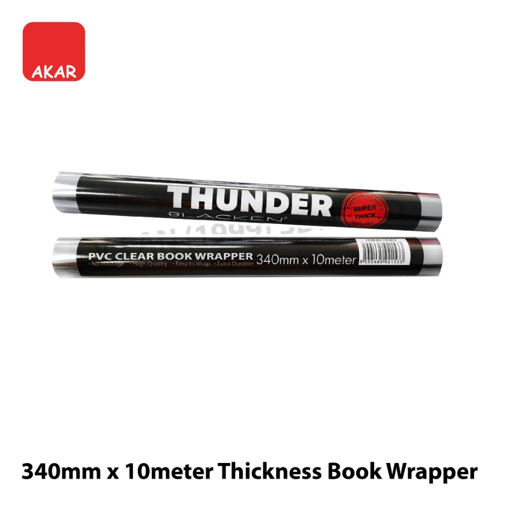 340MM X 10METER SUPER THICK พรีเมี่ยมคุณภาพหนังสือ WRAPPER PEMBALUT BUKU TEBAL