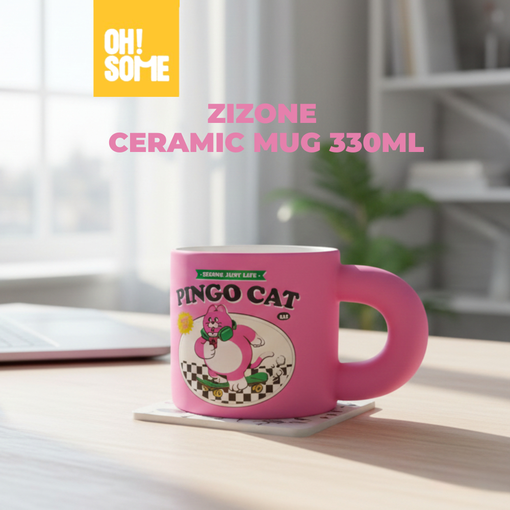 OHSOME x Zizone- Zizone Ceramic Ins Style Mug 330ml/ Coffee Cup Aesthetic Korean Style/ Christmas