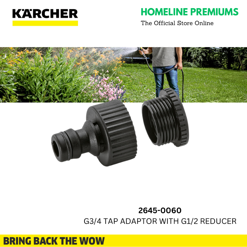 KARCHER 264-00560 G3/4 TAP ADAPTER พร้อม G1/2 REDUCER