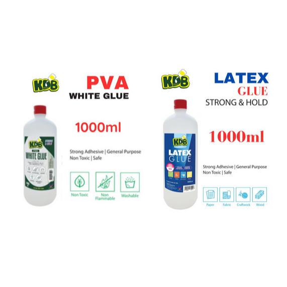 Kidart KDB PVA White Glue & Latex White Glue 1000ml ปลอดสารพิษ