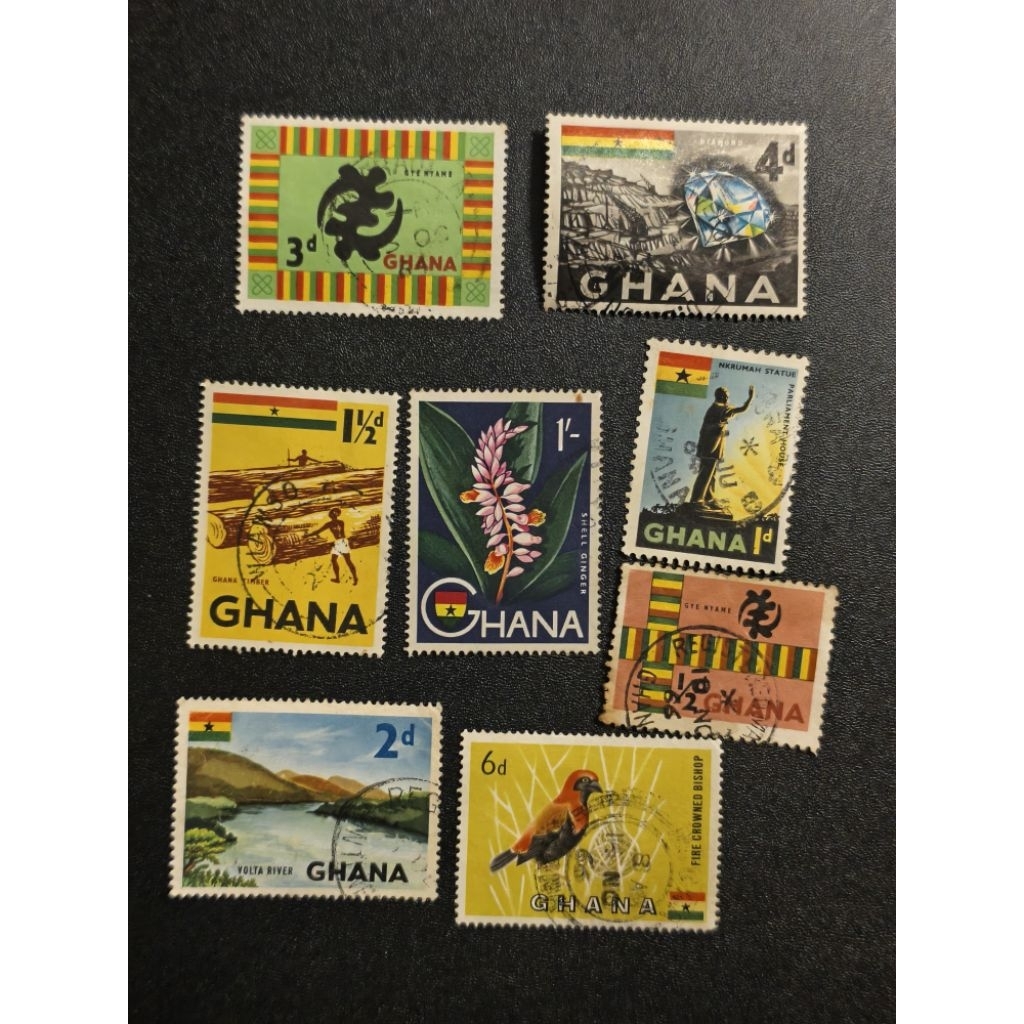 Ak68 Gana 1959 แสตมป์อนุพันธ์ 8/13 ชุดชิ้นส่วนที่ใช้