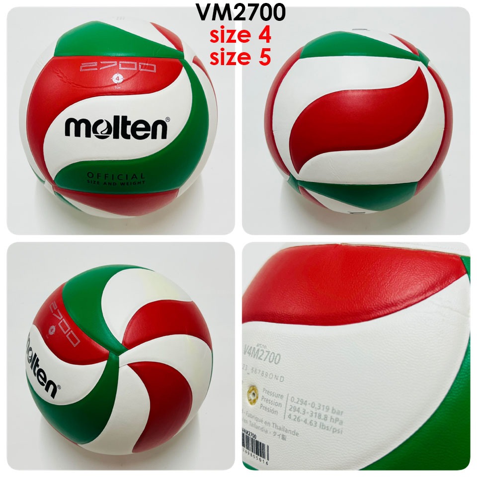Molten Volleyball V4M2700 V5M2700 {ไม่มี MSSM LOGO} Bola Tampar