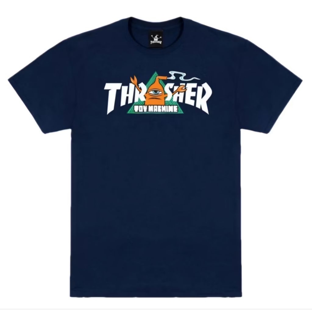 Thrasher x Toy Machine Vortex- สีกรมท่า