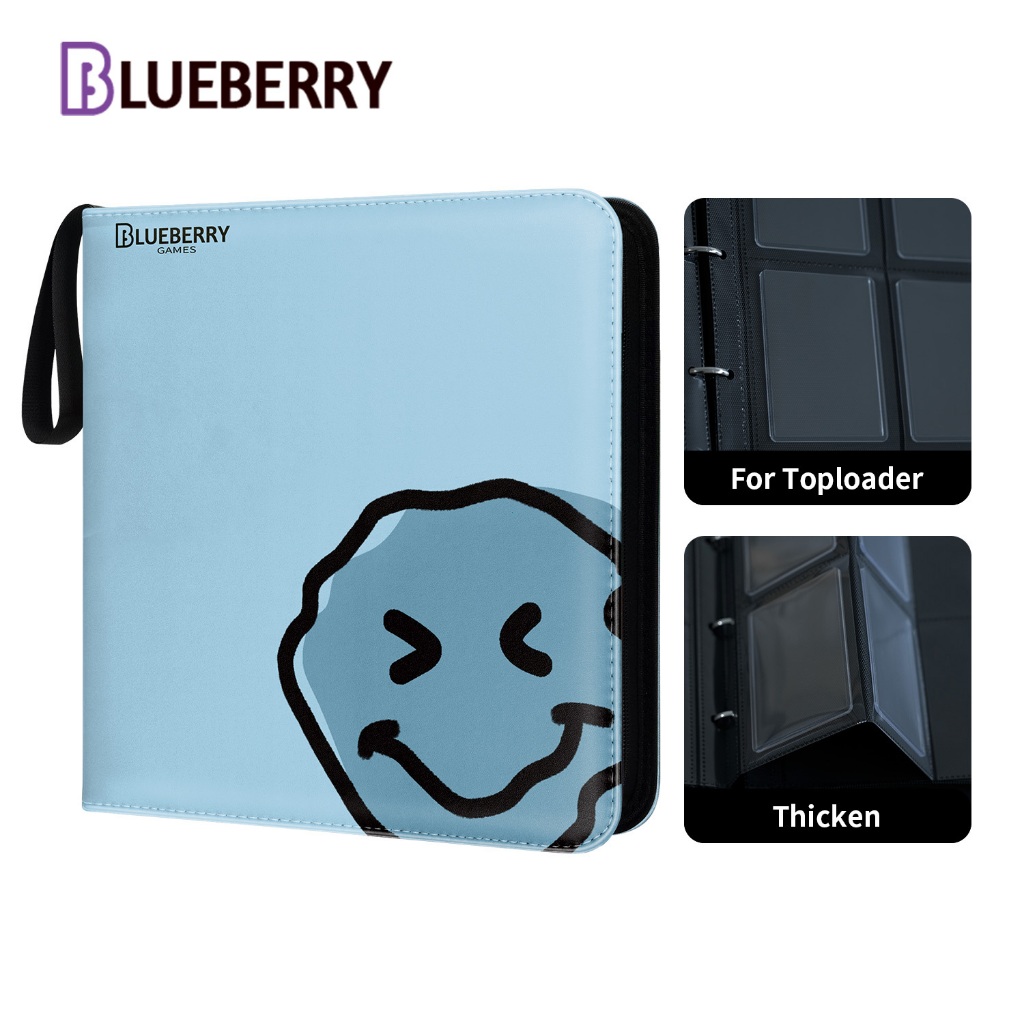 BERYFAM Toploader Binder อัลบั้ม Lagoon Blue 240Pocket Trading Cards Blueberry Series
