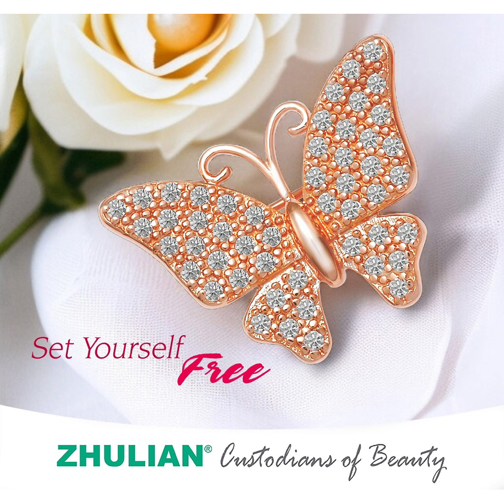 สต็อก กขีร์!!️Kerongsang Zhulian Saduran ROSE GOLD