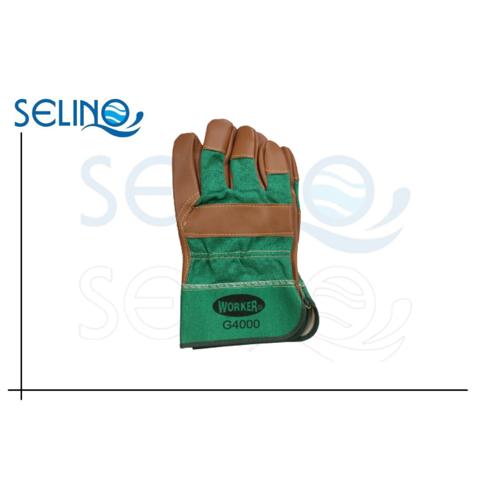 10-1/2 นิ้ว G4000 WORKER FURNITURE LEATHER HAND GLOVES (青色男士皮手套)