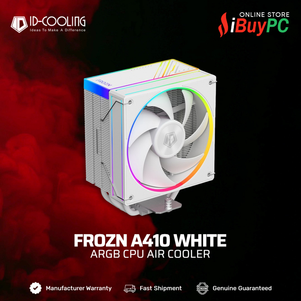 ID-COOLING FROZN A410 ARGB ตู้แช่อากาศ CPU สีขาว