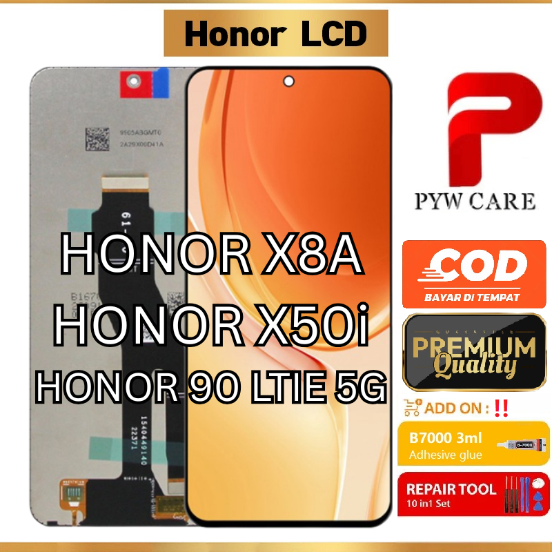 หน้าจอ LCD ที่รองรับสําหรับ Honor X8A / Honor 90 Lite 5G / Honor X50i หน้าจอ LCD