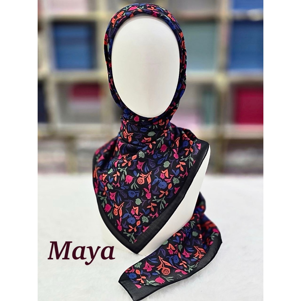 BAWAL ฉบับพิเศษ VOILE EXCLUSIVE IRONLESS FLORAL BIDANG 45 INCHES,