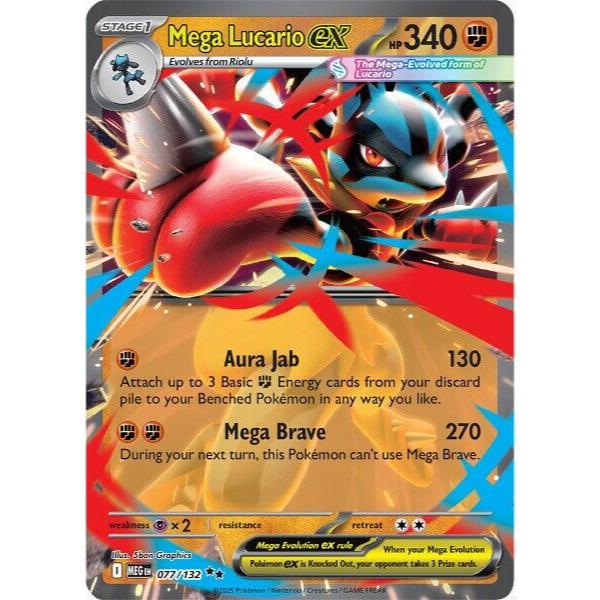 Mega Lucario ex 077/132_Pokemon Mega Evolutions_Double