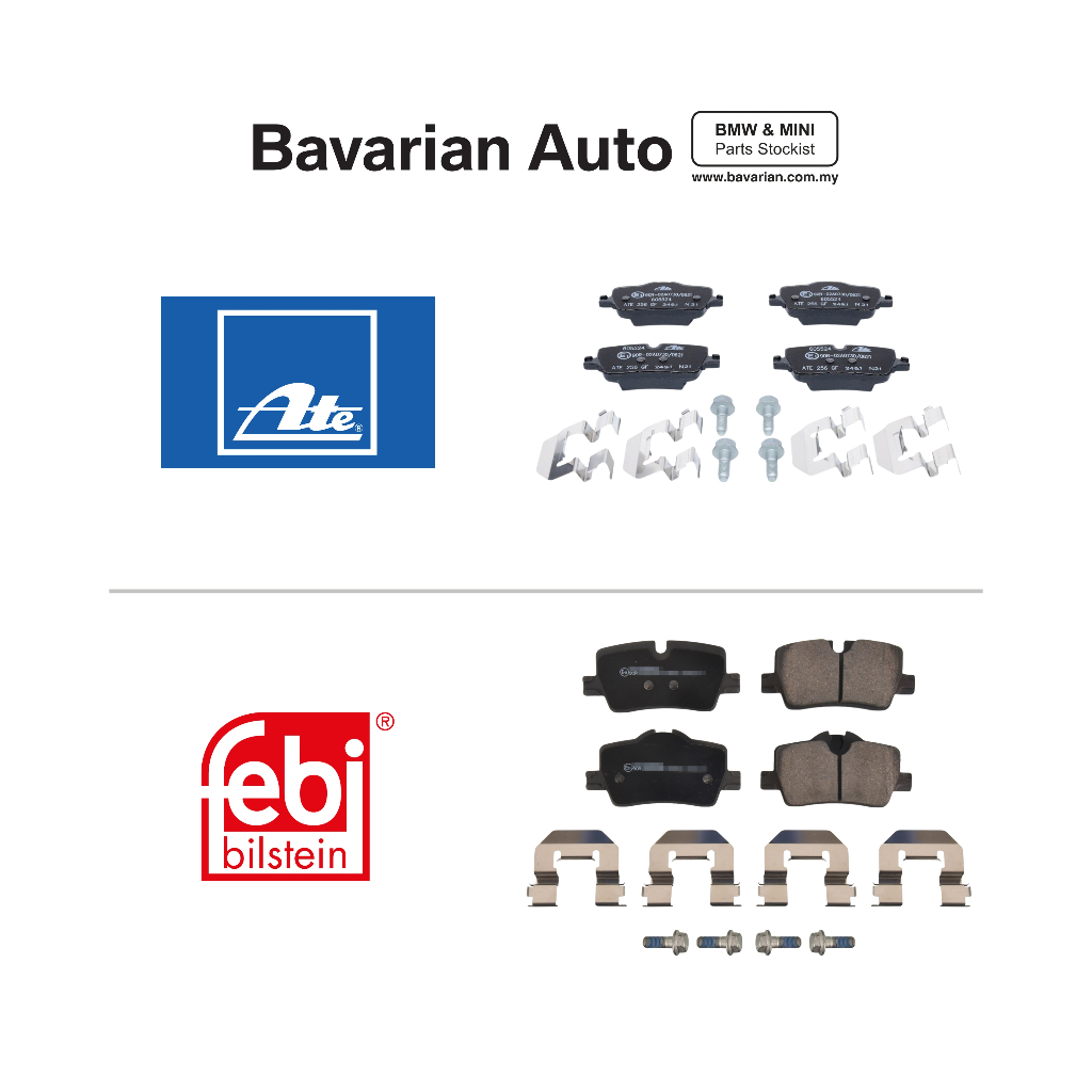ATE / Febfi Bilstein ชุดซ่อมผ้าเบรกหลัง BMW G42/G20/G28/G22/G26 34208844393
