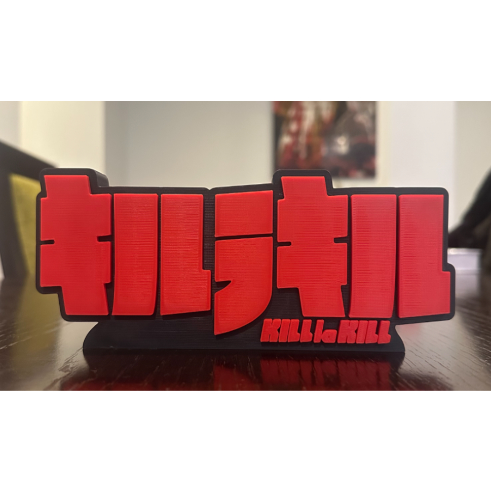 Kill la Kill โลโก้ 3D หรือแม่เหล็กติดตู้เย็น