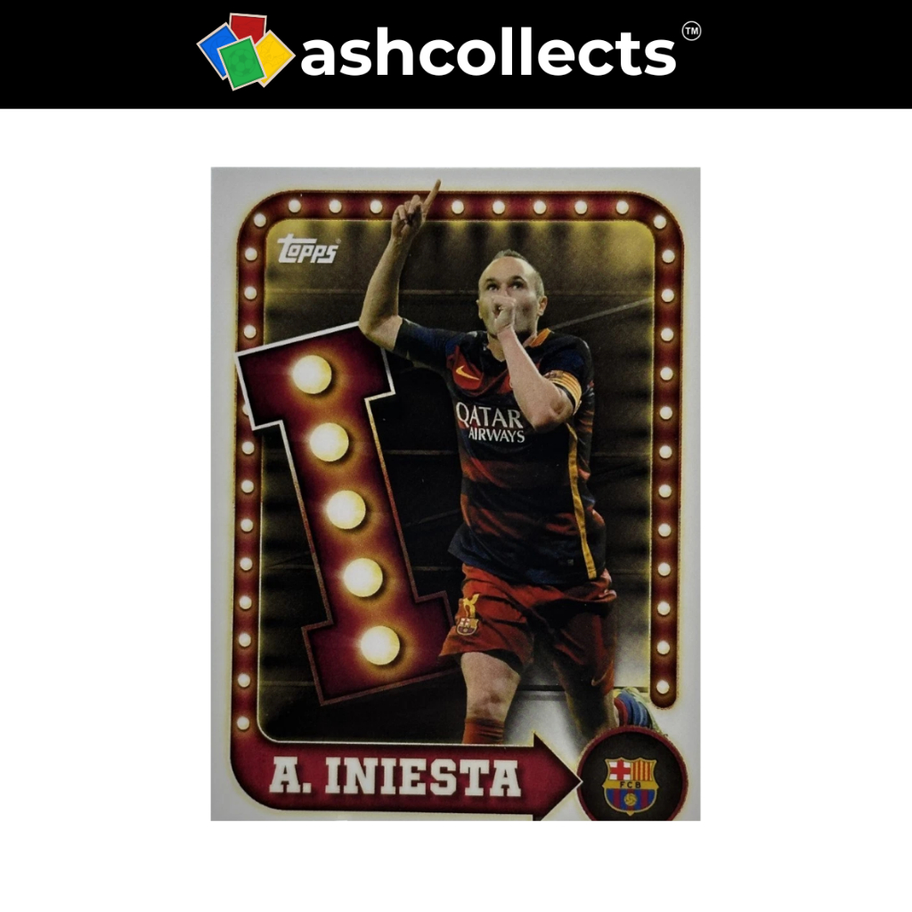 Topps Collector Tin 2025 Fc Barcelona Andres Iniesta Insert [ของสะสม]