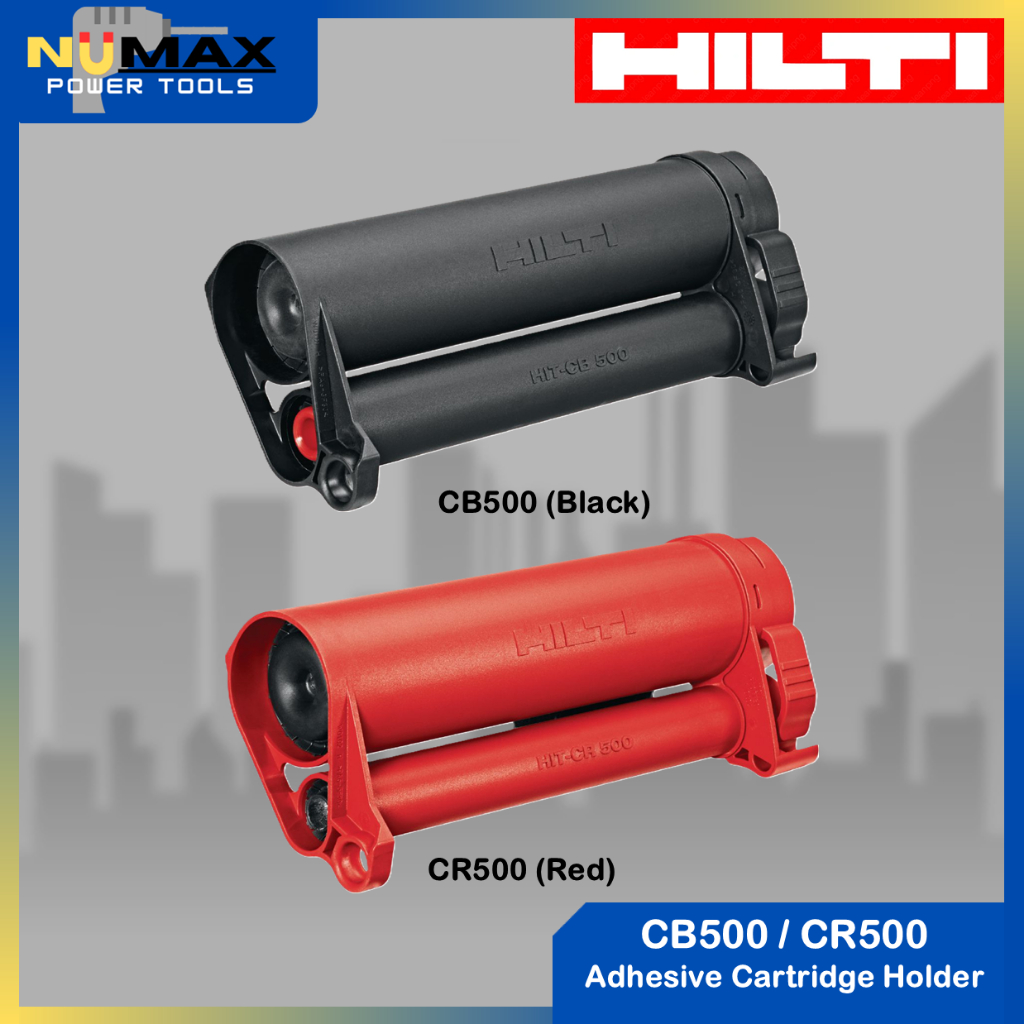 HILTI ที่ใส่ตลับกาวสําหรับเครื่องจ่ายกาวแบบแมนนวล HDM500 (CB-500 [สีดํา] / CR-500 [สีแดง] )