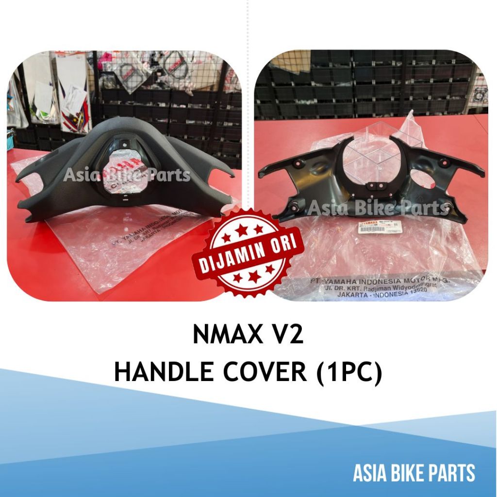 Yamaha NMAX V2 มือจับด้านบนฝาครอบล่างด้านในสีดําแฮนด์ - B6H-F6143-00 / B6H-F6144-00