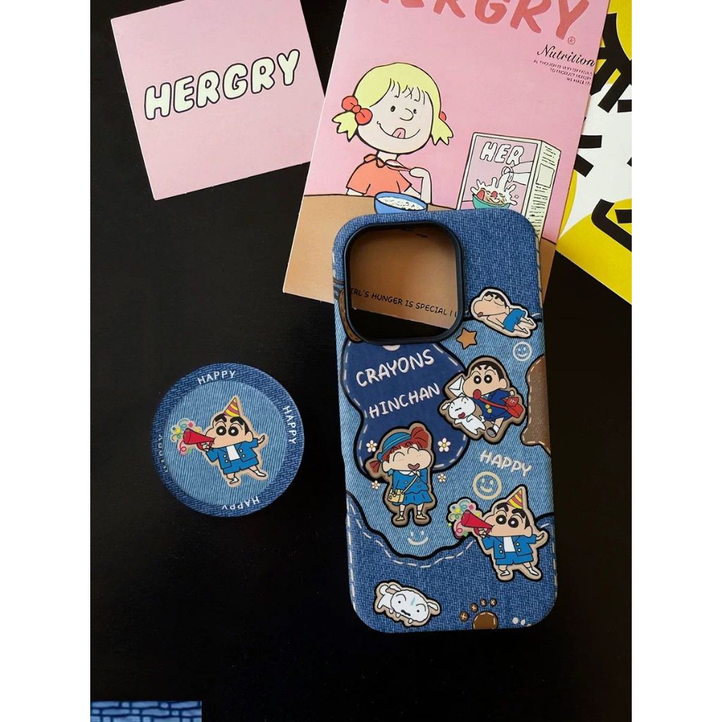 เคส Happy Buddy Magnet พร้อมเคส Grip Stand สําหรับ IP11 Series ถึง IP17 Pro Max