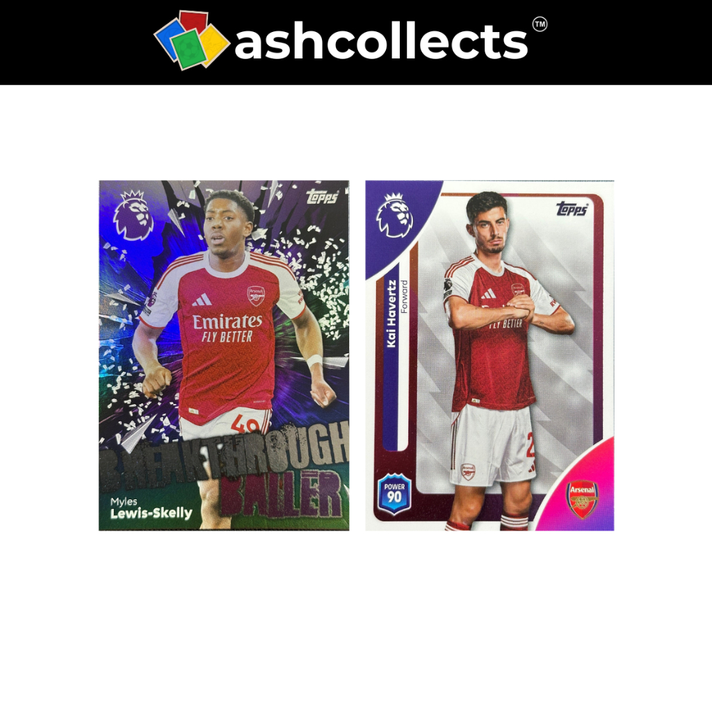 Topps Premier League 2026 Myles Lewis Skelly & Kai Havertz Lot Arsenal [ของสะสม]