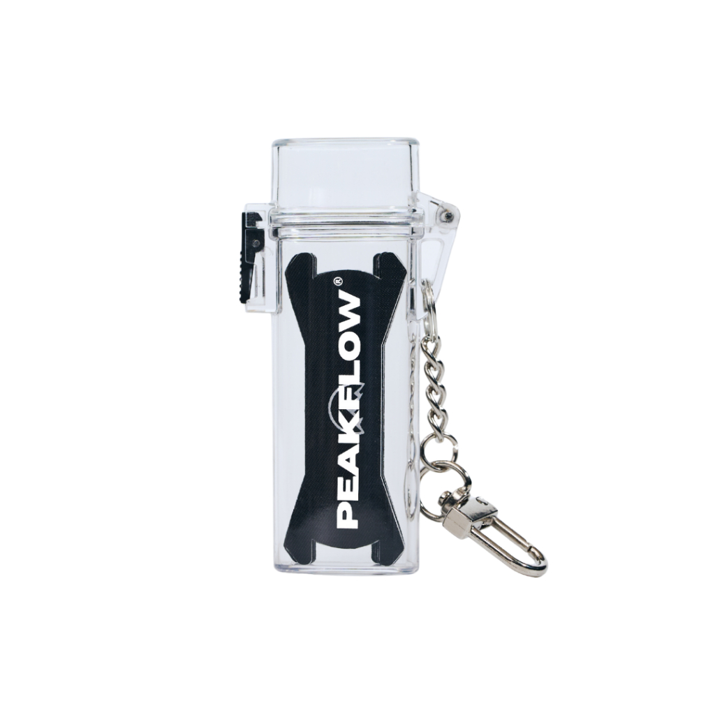 Peakflow Pocket Premium Keychain Holder Waterproof Nose Strip Carry Case